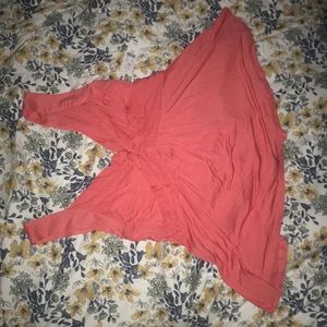 Coral colored flowy summer tank top new with tags!